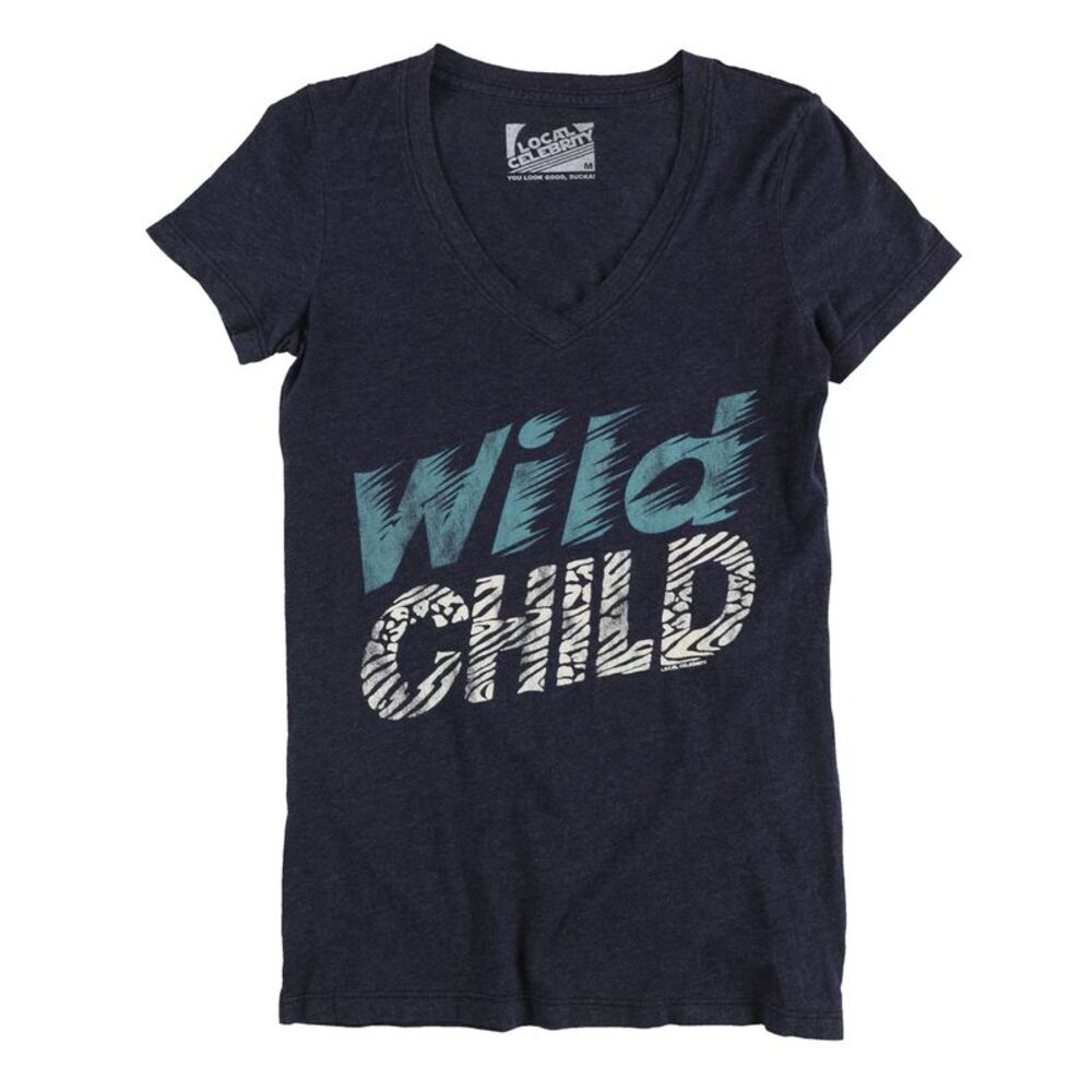 Local Celebrity Womens Wild Child Graphic T-Shirt, NWT
